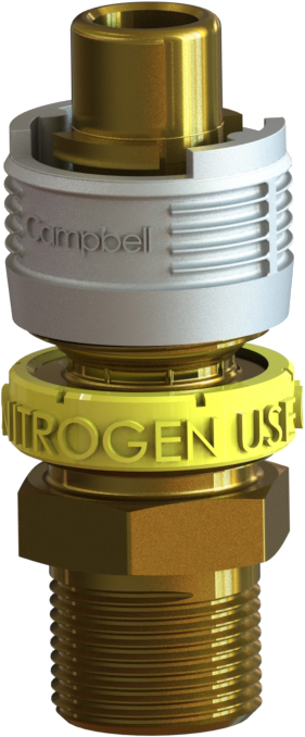 Male x Male NPT with Nitrogen Ring BMMB-2N