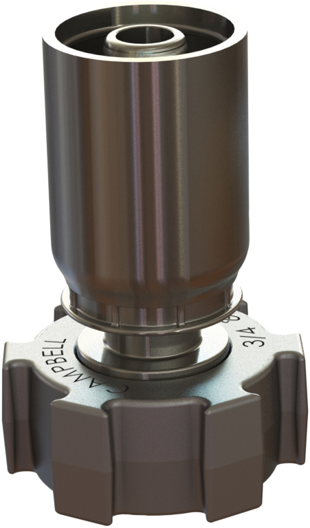 Viton Seal Hose Stem w/ staked on ferrule & low profile nut RGJS-2V