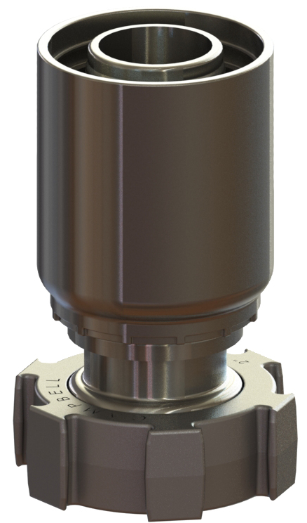 Viton Seal Hose Stem w/ staked on ferrule & low profile nut RGJS-8V