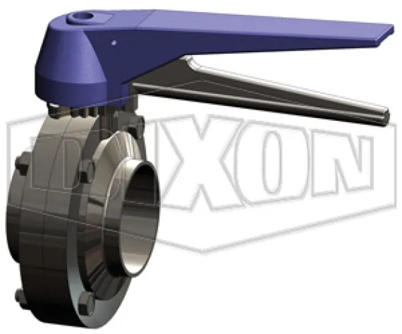 B5116E050BB-C -  B5116-Series Butterfly Valve with Trigger Handle Weld End