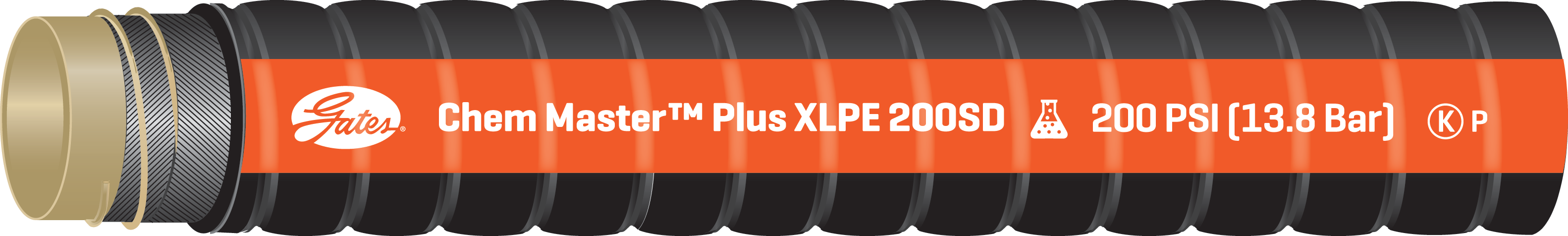 1 1/4X100 GRN CHEMMASTER PLUS XLPE 200