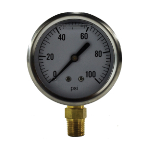 2 1/2" 0-30psi 1/4" LM LF