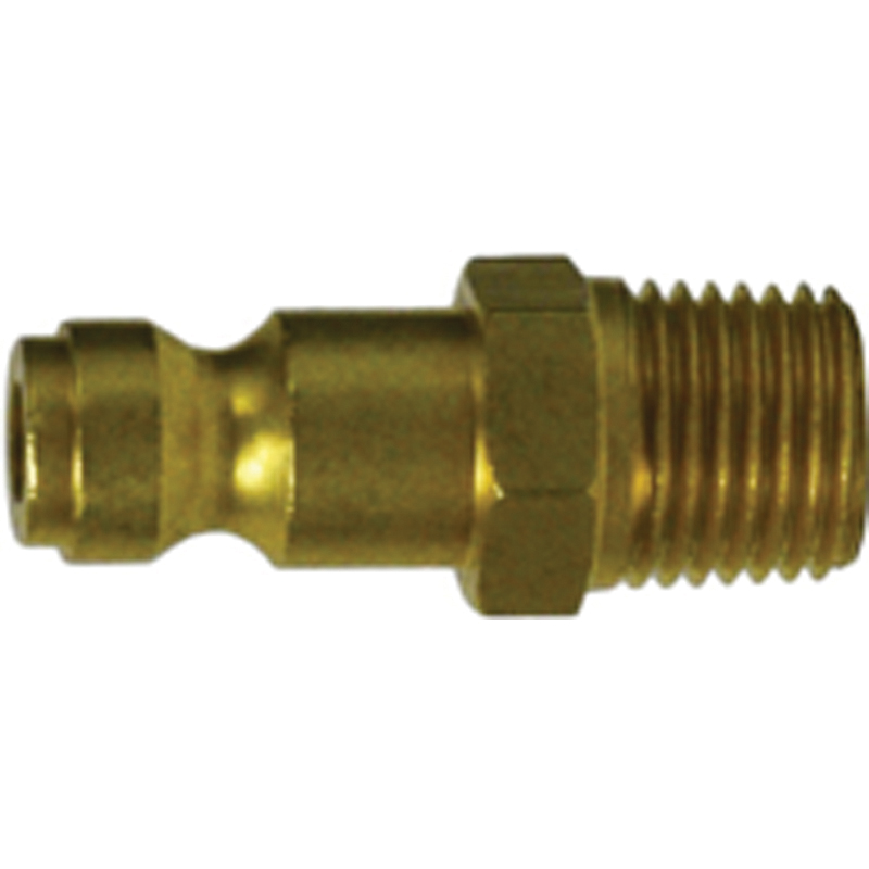 1/4 AUTO PLUG 3/8 MNPT 300PSI BRASS