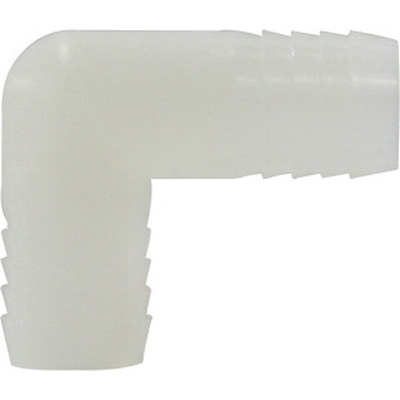 3/8 WHITE NYLON HB UNION ELBOW