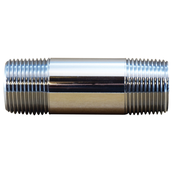 3/4 X CL CP BRASS NIPPLE