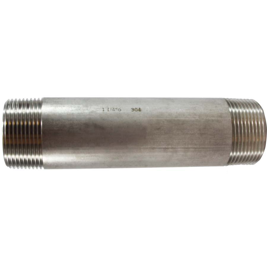 1-1/4 X 12 WLD SS NIPPLE 316