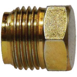 1/2 BRASS INVERTED FLARE PLUG