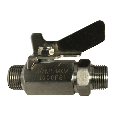 1/4 MIP X MIP S.S. MINI BALL VALVE