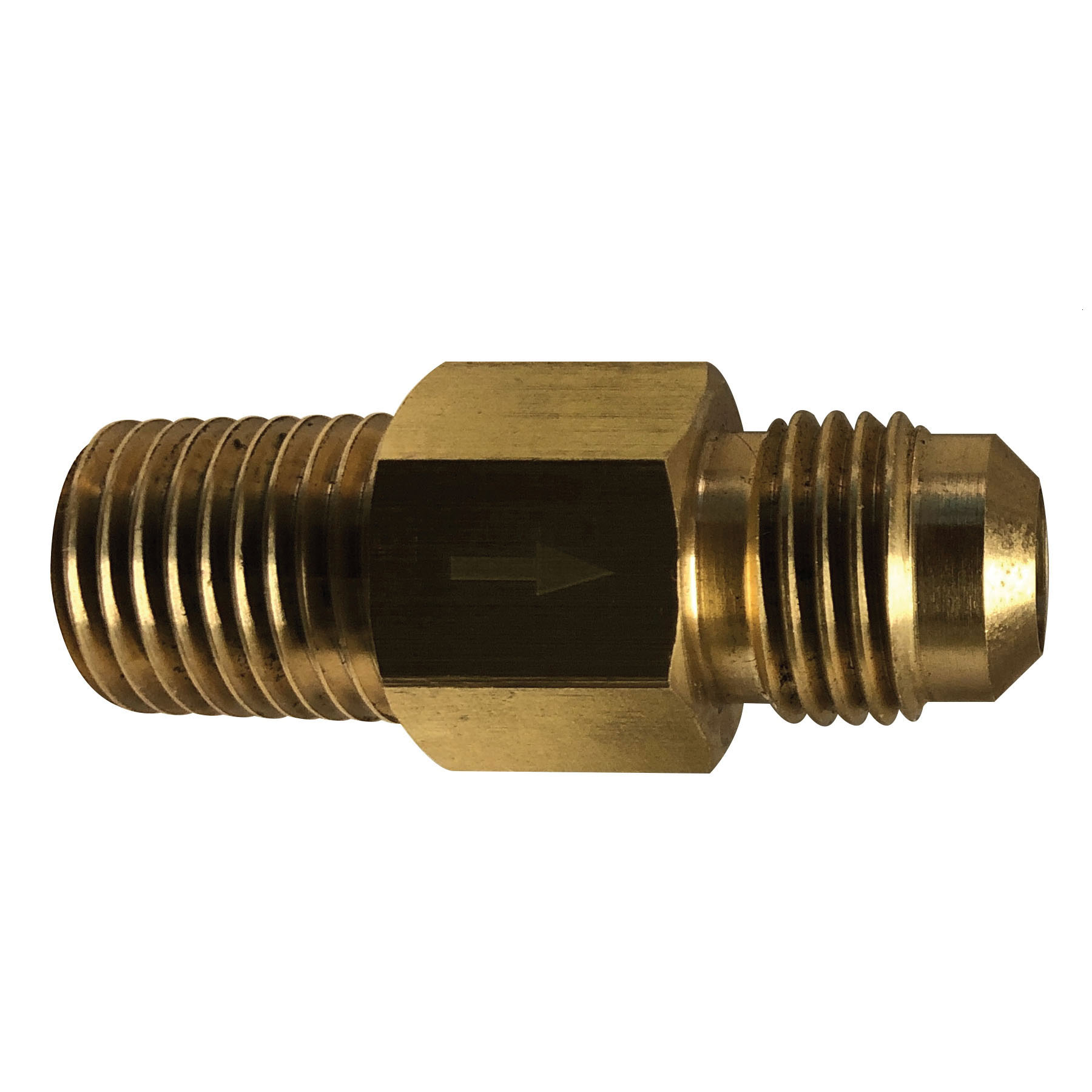 3/8 FLARE X 1/4 MIP BRASS CHECK VALVE