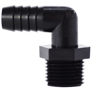 3/16 X 1/8 HB X MIP BLK POLY ELB