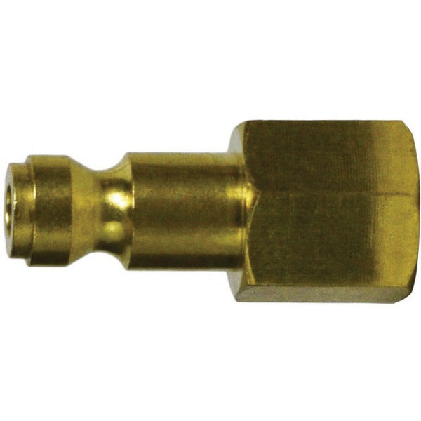 1/4 AUTO PLUG 3/8 FNPT 300PSI BRASS