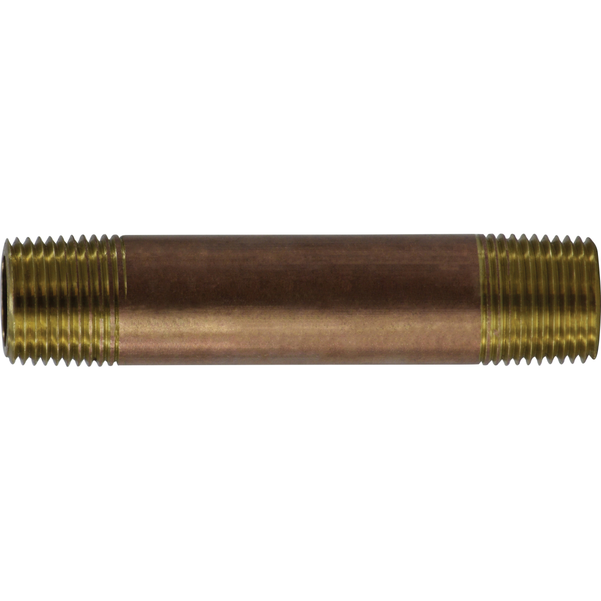 3/8 X 10 RED BRASS NIPPLE