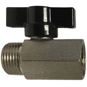 1/8 FXM MINI BV T HANDLE W/VITON SEALS