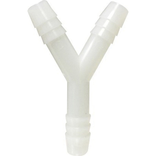 3/8 WHITE NYLON HOSE BARB Y