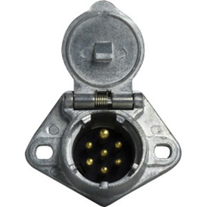 7 WAY METAL SOCKET SOLID PINS