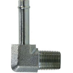 1 BEADED HOSE BARB X 1 MNPT 90