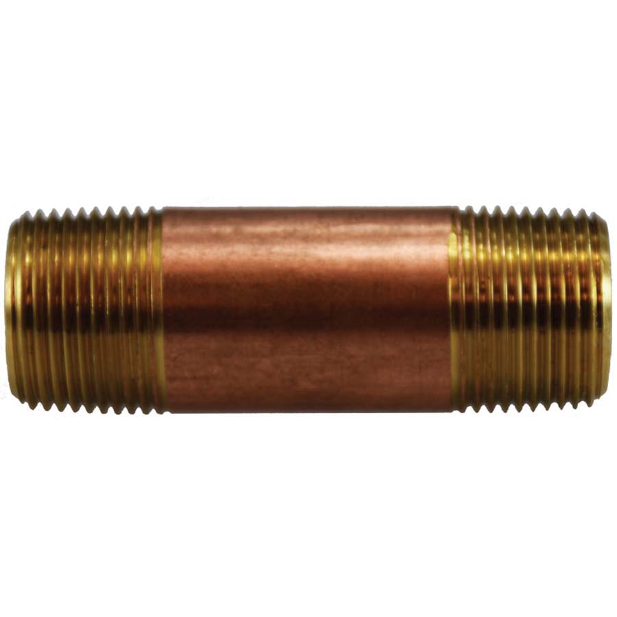 3/4 X 5-1/2 RED BRASS NIPPLE