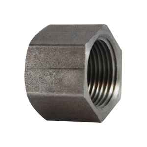 1-1/2 BLACK STEEL HEX CAP