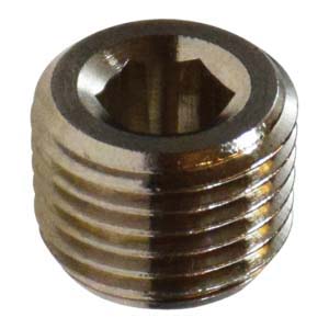 1/4 BSPT C/S HEX PLUG