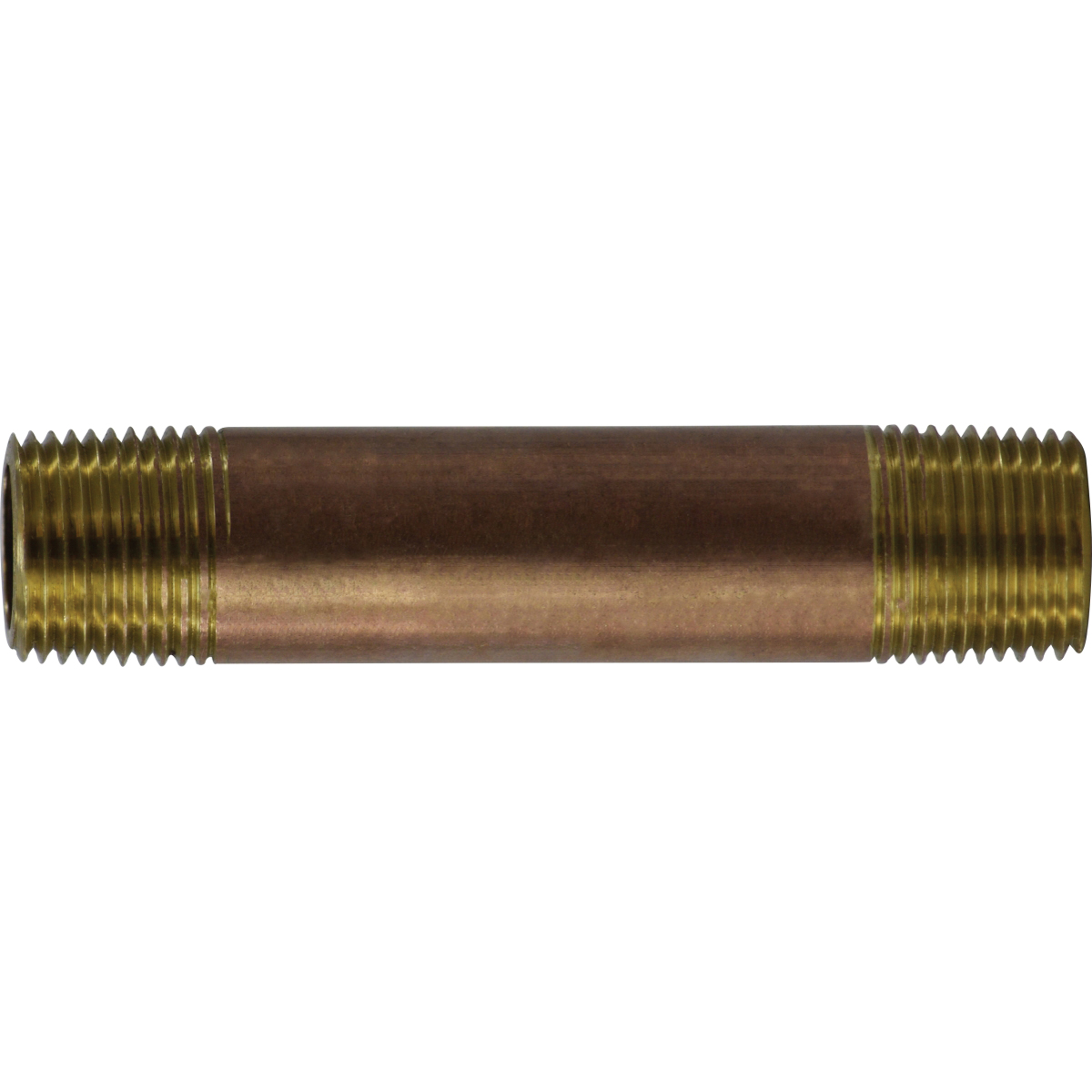 3/8 X 5 RED BRASS NIPPLE