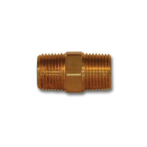 1/4MPT X 1/4MPT LF HEX NIPPLE