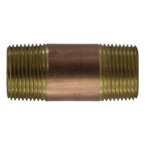 1 X 10 LEAD-FREE EH BRASS NIPPLES