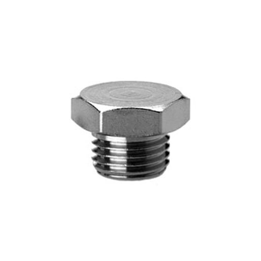 3/8 BSPP NICKEL PLATED HEX HEAD PLUG