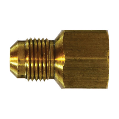 1/4 X 1/8 ADAPT 45DEG FLARE- TUBE to FPT