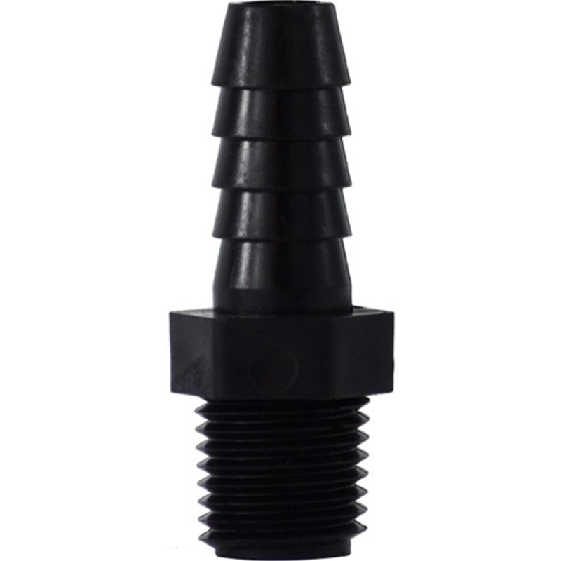 1/2 X 1/4 HB X NPT POLYPROP ADPT