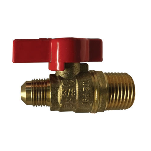1/2 MIP X 1/2 FLARE CSA GAS BALL VALVE