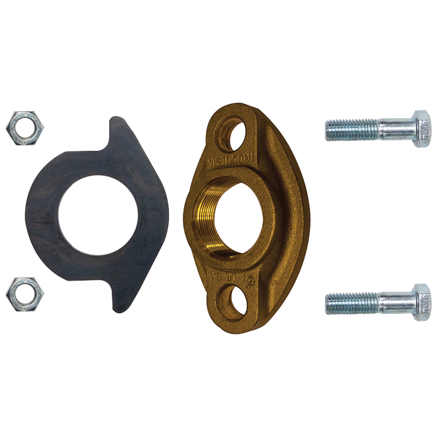 1-1/2 LF BRASS METER SINGLE FLANGE KIT