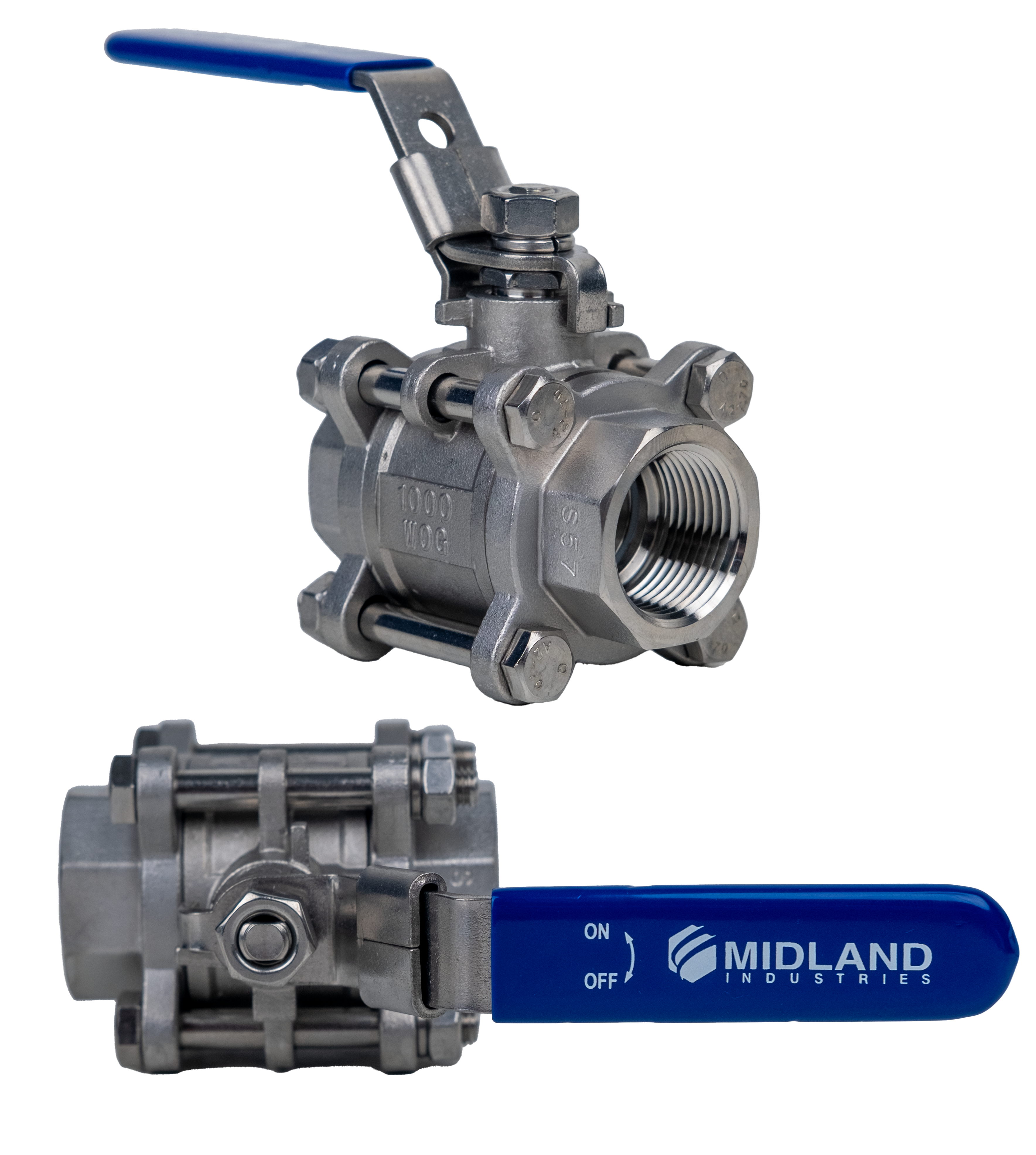 1 - 3PC 316 STAINLESS STEEL BALL VALVE