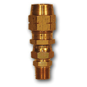 1/2X3/8 HE SWVL CONN W/ ADAPTR