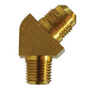 3/8 X 1/4 M FLARE X MIP BS 45 EL
