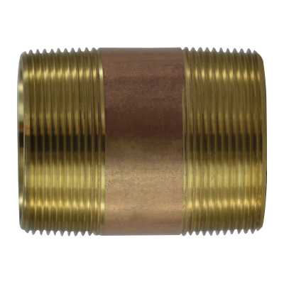 2 X 9 RED BRASS NIPPLE
