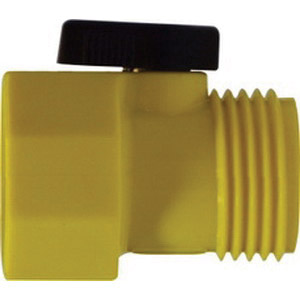 3/4 FGH X MGH PLASTIC BALL VALVE-YELLOW