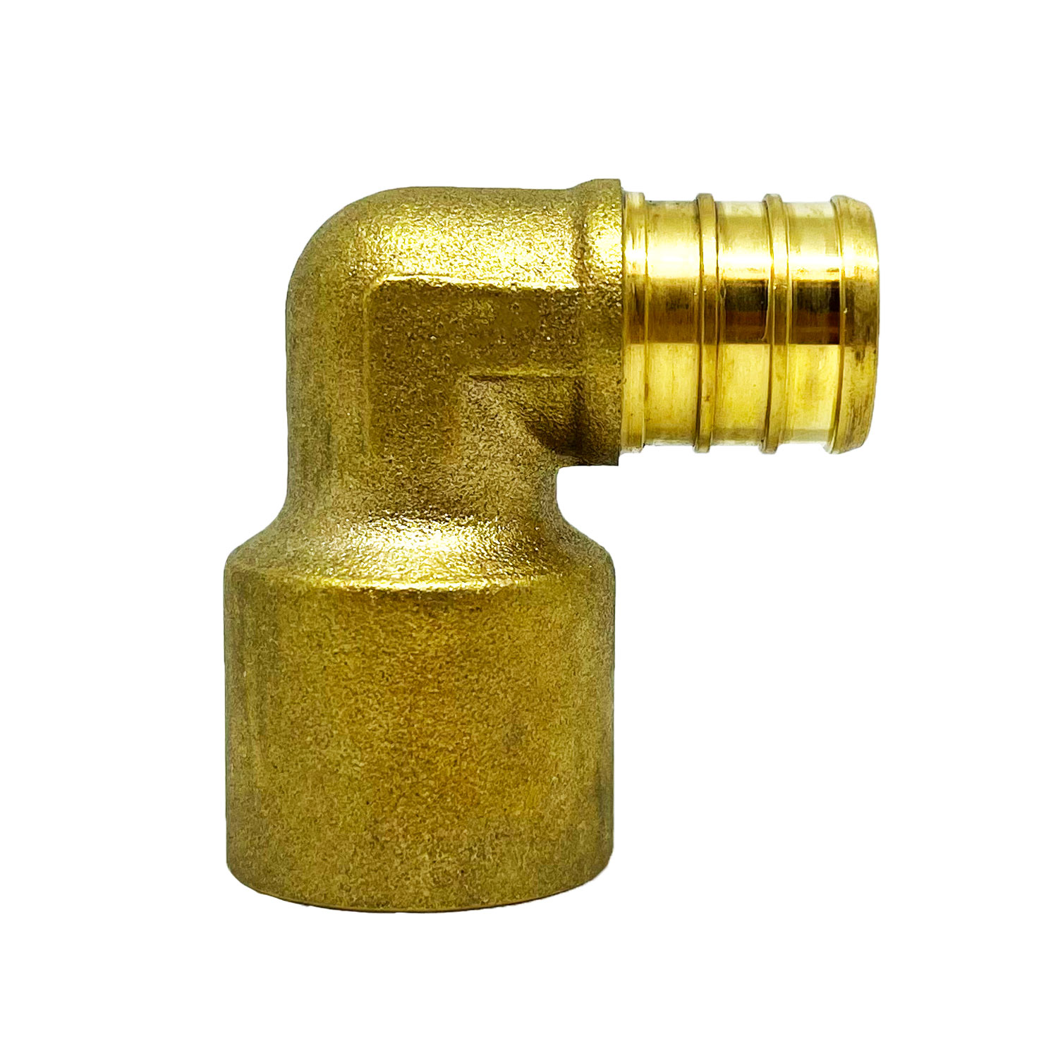 1/2PEX x 1/2female sweat elbow LF BRASS