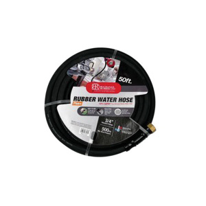 3/4" x 50' x150psi Black Water hose w/ f