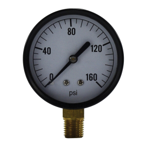 2 1/2" 0-160psi 1/4" LM