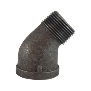 1 BLACK 45 STREET ELBOW