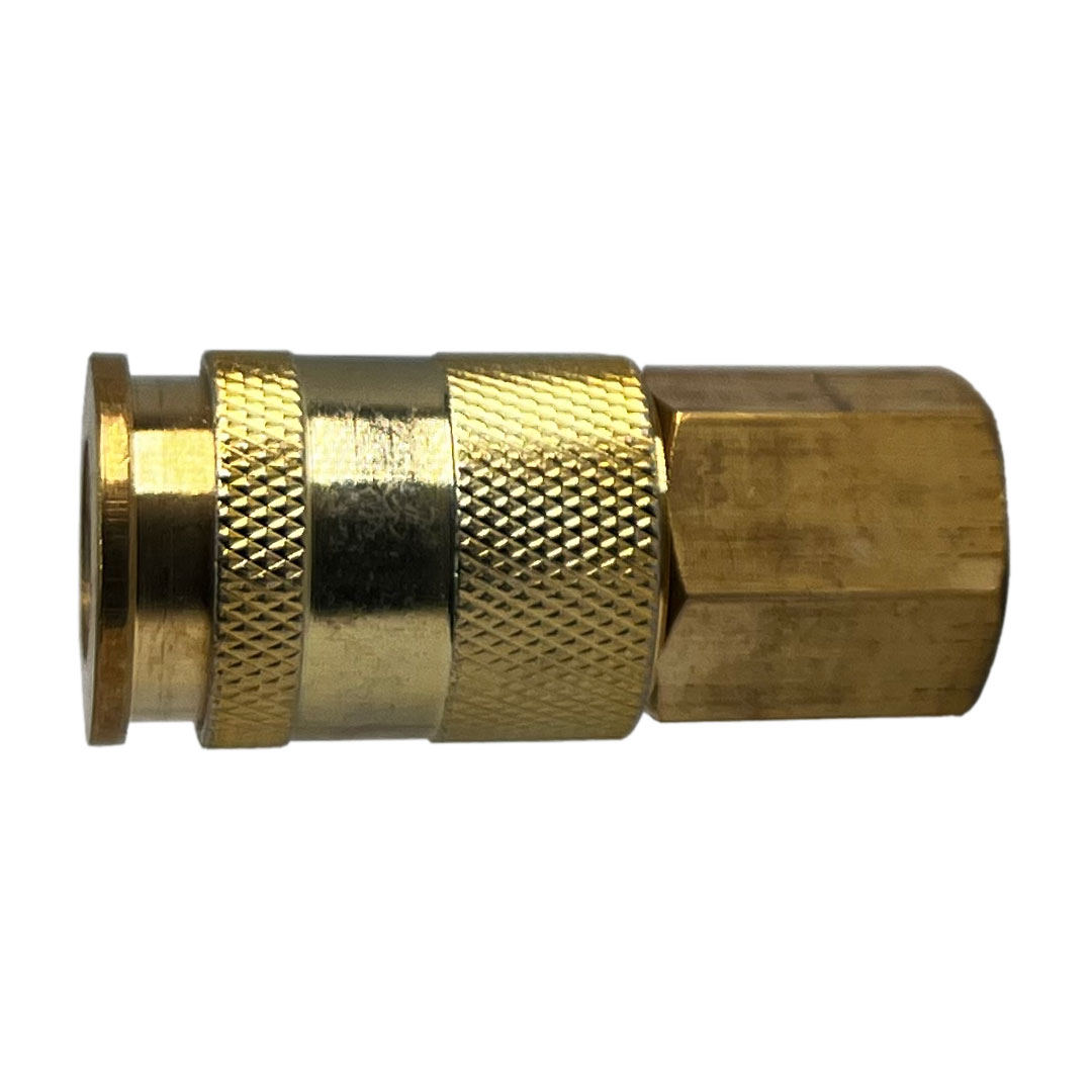 1/4UNIV CPLR 1/4 FNPT250PSI BRASS-STL