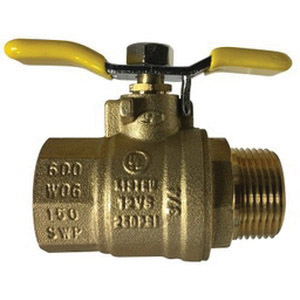 1 1/4 T-HANDLE MALE X FEMALE BALL VALVE