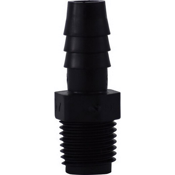 1 X 3/4 HB X MIP BLK POLY ADAPT