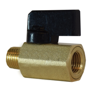1/4 MXF NO PLT BLK MTL HNDL MINI VALVE