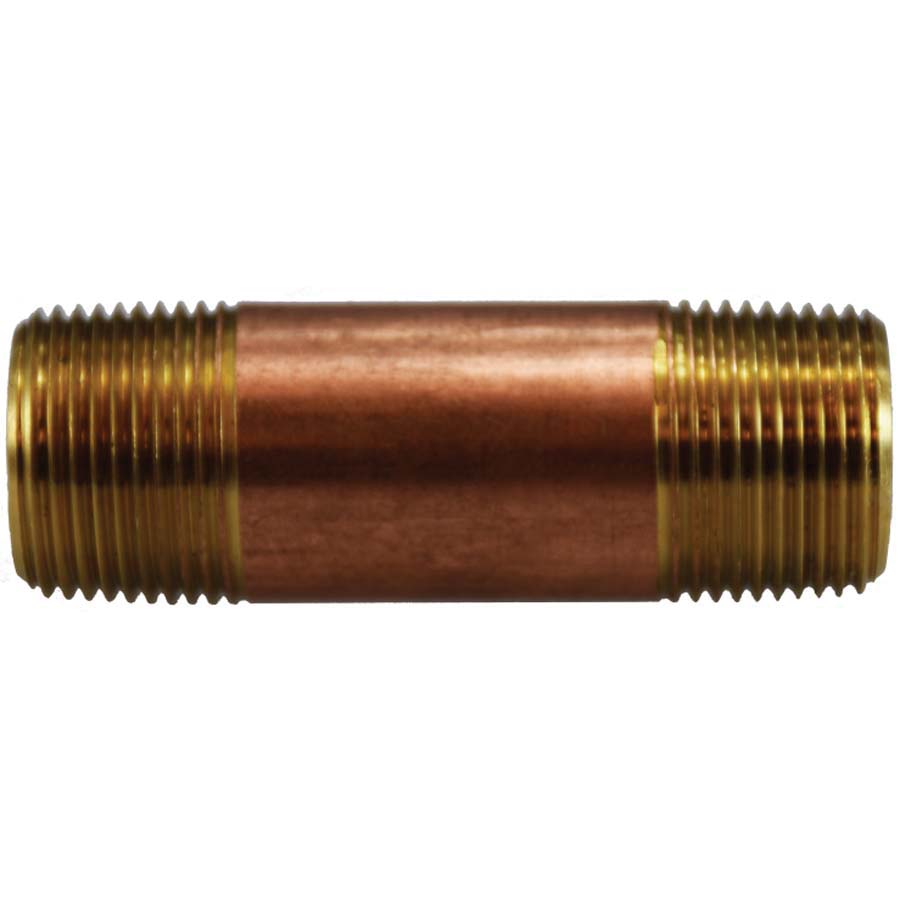 3/4 X 5 RED BRASS NIPPLE