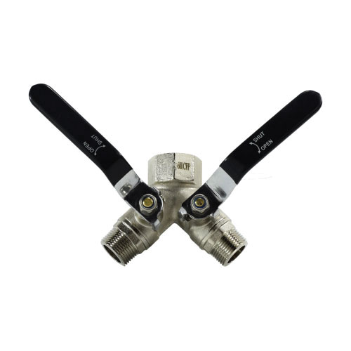 1 FIP X 3/4 MIP 3 WAY NON-VENT BRASS BV