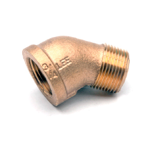 1-1/2 LF DOMESTIC BRASS ST ELBOW 45