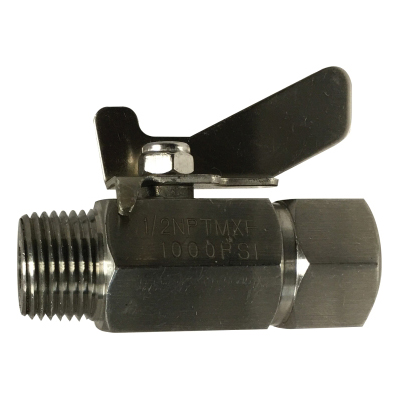 3/8 MIP X FIP S.S. MINI BALL VALVE