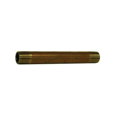 1/8 X 4 XH RED BRASS NIPPLE