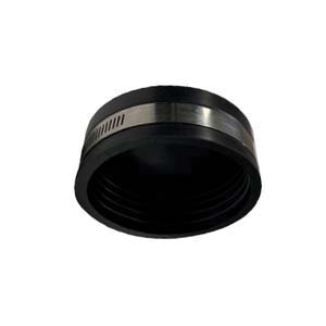 1-1/2 FLEXIBLE RUBBER END CAP W/S.S.BAND